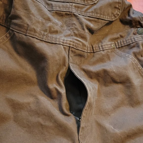 Berne Men's Washed Duck Unlined Brown Bib Overalls. Sz: 38X32 - Picture 15 of 15